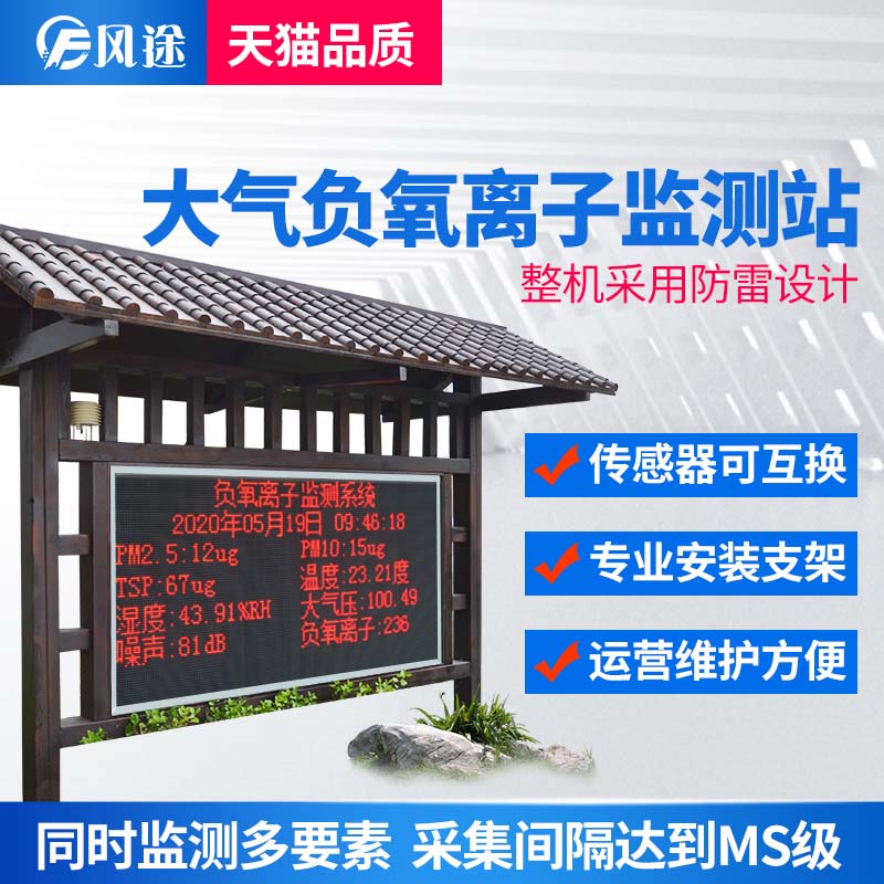 在線負氧離子檢測系統(tǒng)，兼具美學(xué)的生態(tài)監(jiān)測站